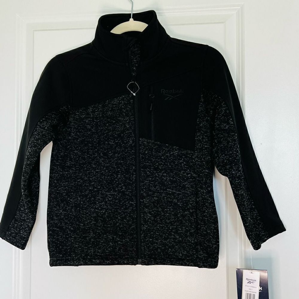 Reebok Kids black heather jacket Size 7/8